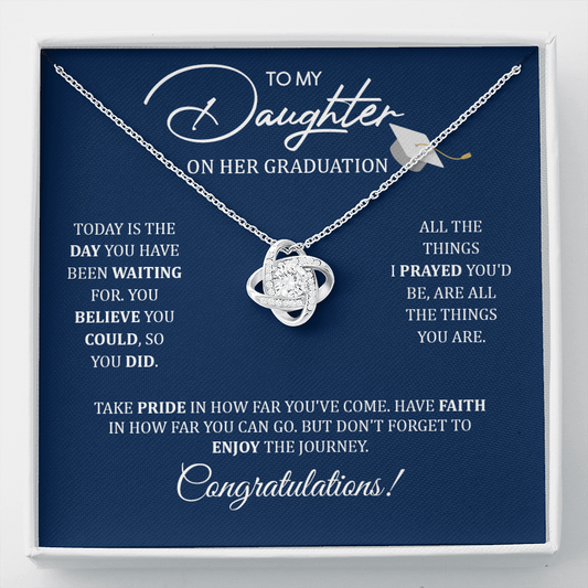 A mi hija | Graduación | Collar de nudo de amor
