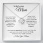 To My Loving Mon | Love Knot Necklace