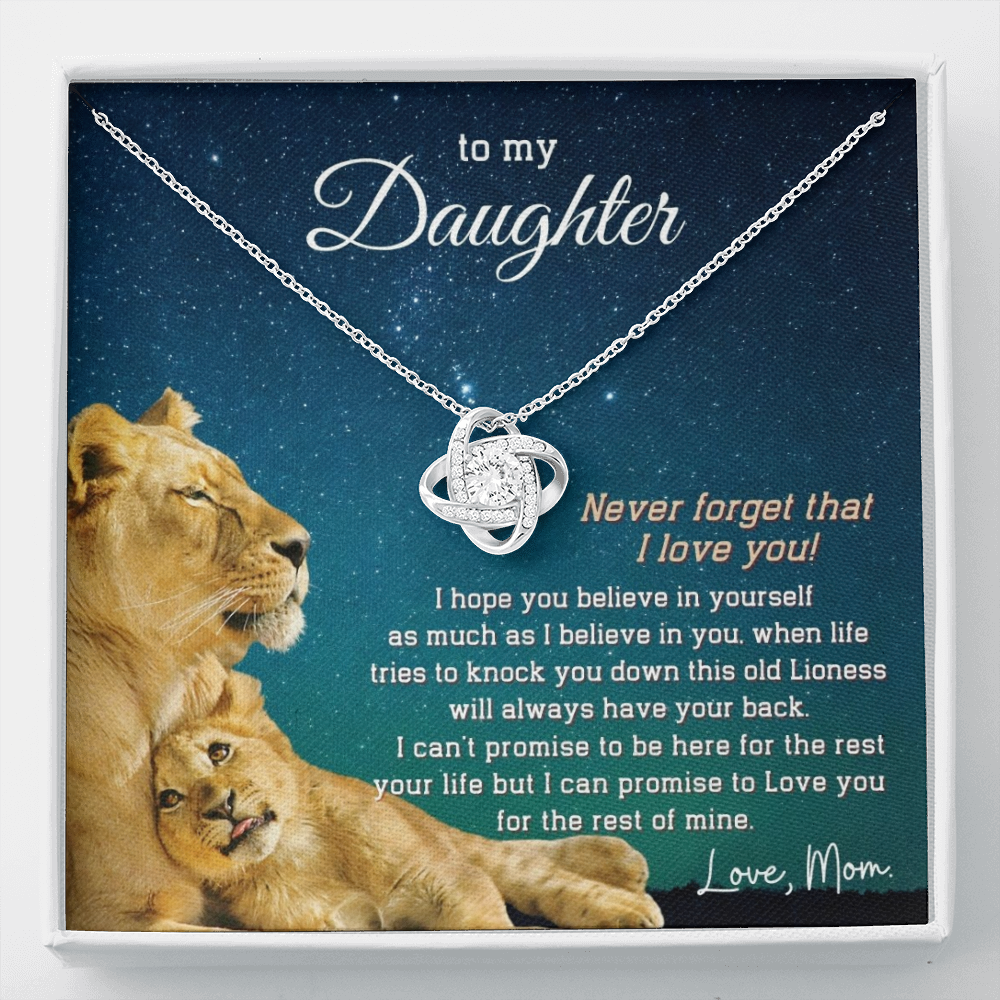 (Casi agotado) a mi hija | Collar de nudo de amor 💓💓