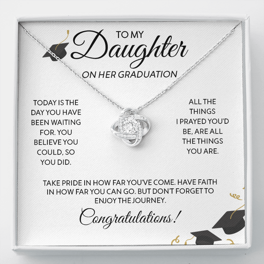 A mi hija | Graduación | Collar de nudo de amor