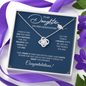TO MY DAUGHTER - LOVE KNOT NECKLACE