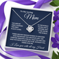 To My Loving Mom | Love Knot Necklace ❤️