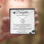 To My Daughter - Graduation Love Knot Necklace