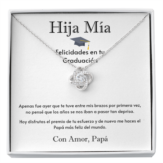 HIJA MIA | Graduacion | Collar de nudo de amor