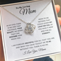 To My Loving Mon | Love Knot Necklace