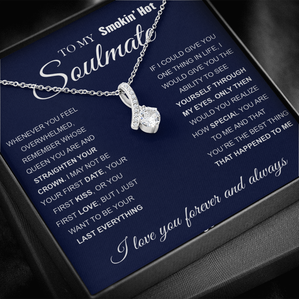 A mi Smokin 'Hot Soultmate | Collar de nudo de amor ❤️