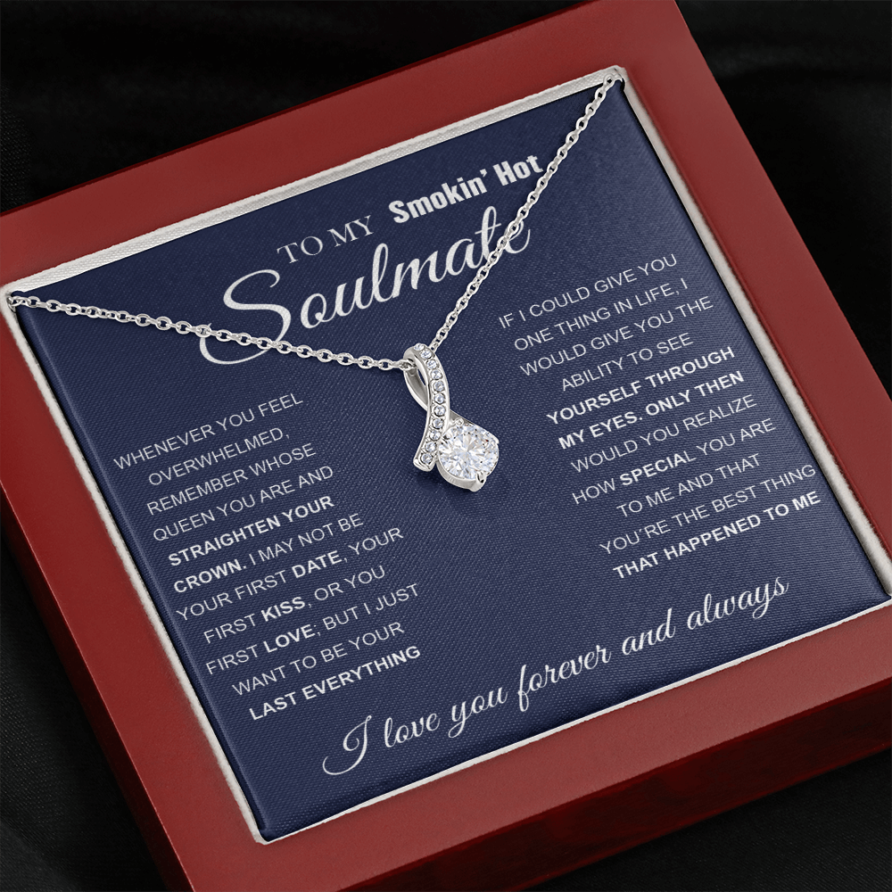 A mi Smokin 'Hot Soultmate | Collar de nudo de amor ❤️