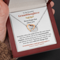 To My Granddaughter - Forever Linked Together - Interlocked Heart Necklace