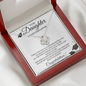 To My Daughter - Graduation Love Knot Necklace