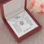 To My Loving Mom - Love Knot Necklace