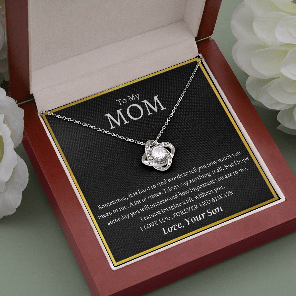 A mi mamá | Te amo mamá | Collar de nudo de amor