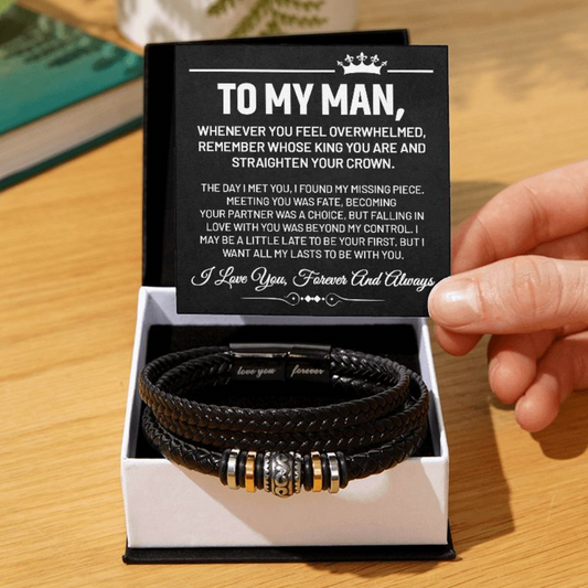 To My Man - "Love You Forever" Bracelet - BB001