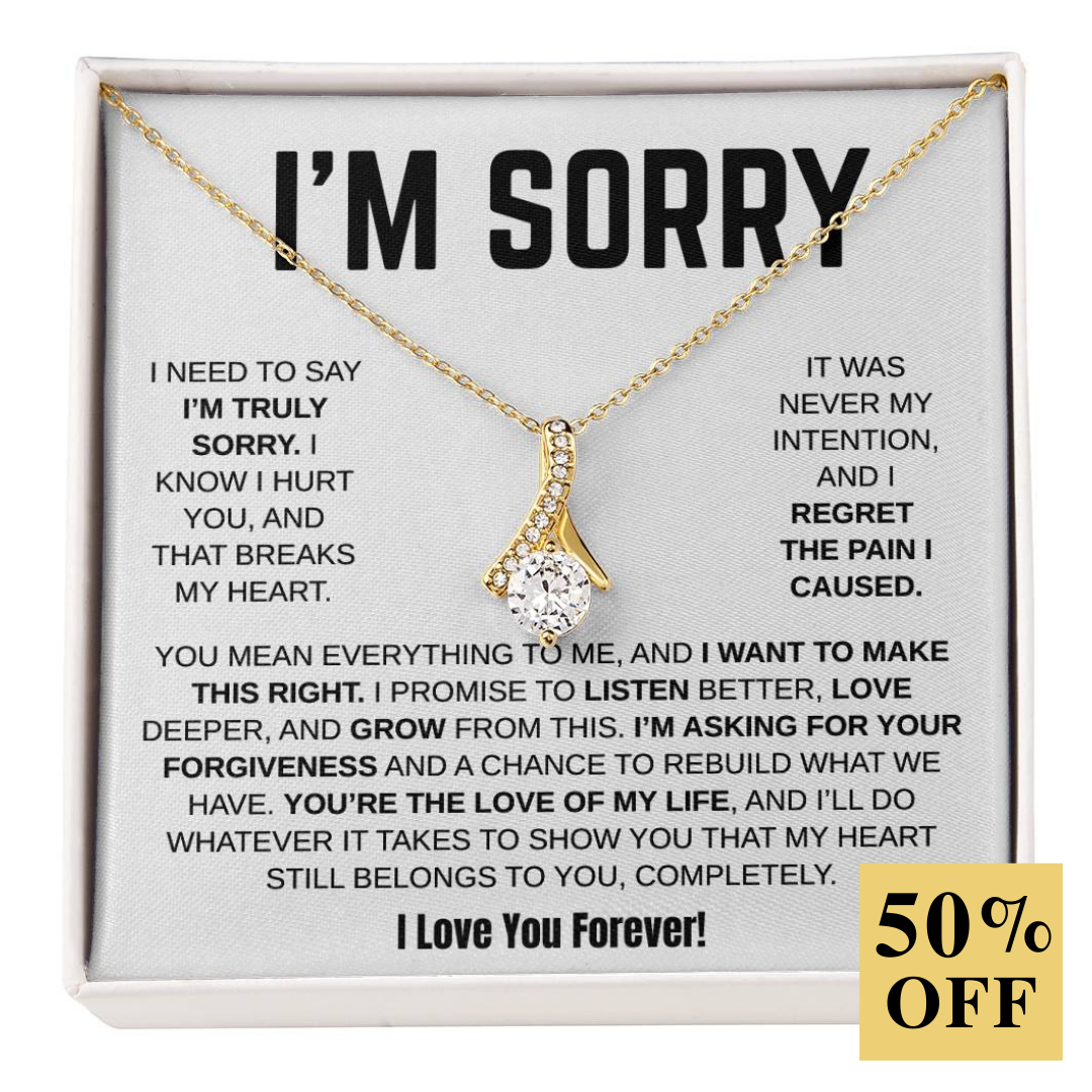 Apology Gift For Her / Alluring Beauty Necklace / I Want To Make This Right
