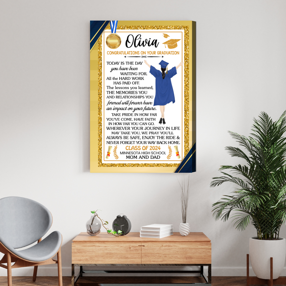 Congratulations On Your Graduation - Custom Graduation Canvas