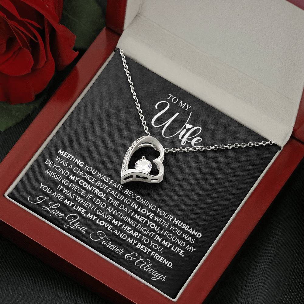 To My Wife - Forever Love Necklace - My Missing Piece