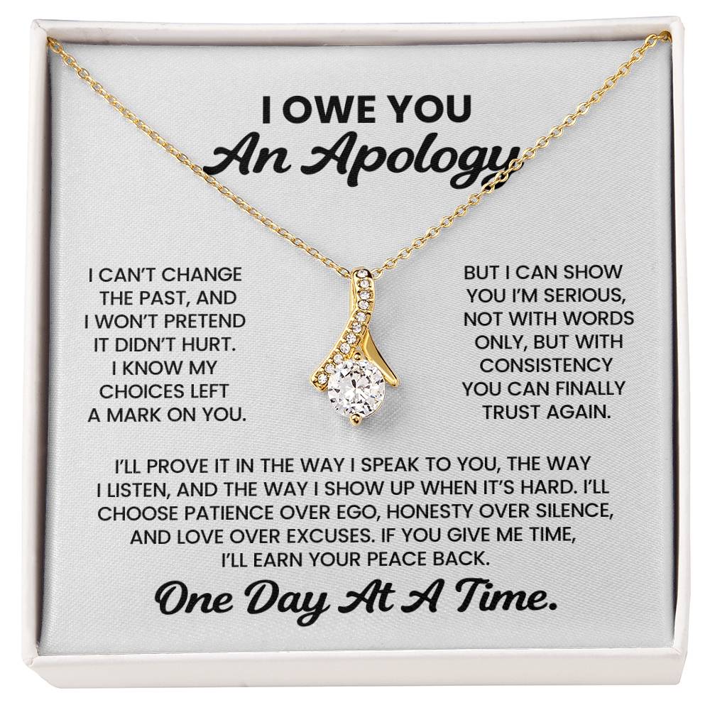 Apology Gift For Her – Alluring Beauty Necklace – I Owe You An Apology