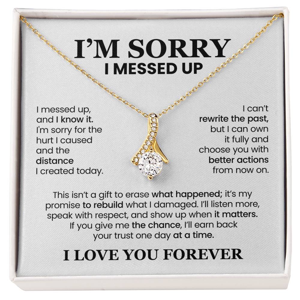 Apology Gift For Her - Alluring Beauty Necklace - I’ll Earn Back Your Trust