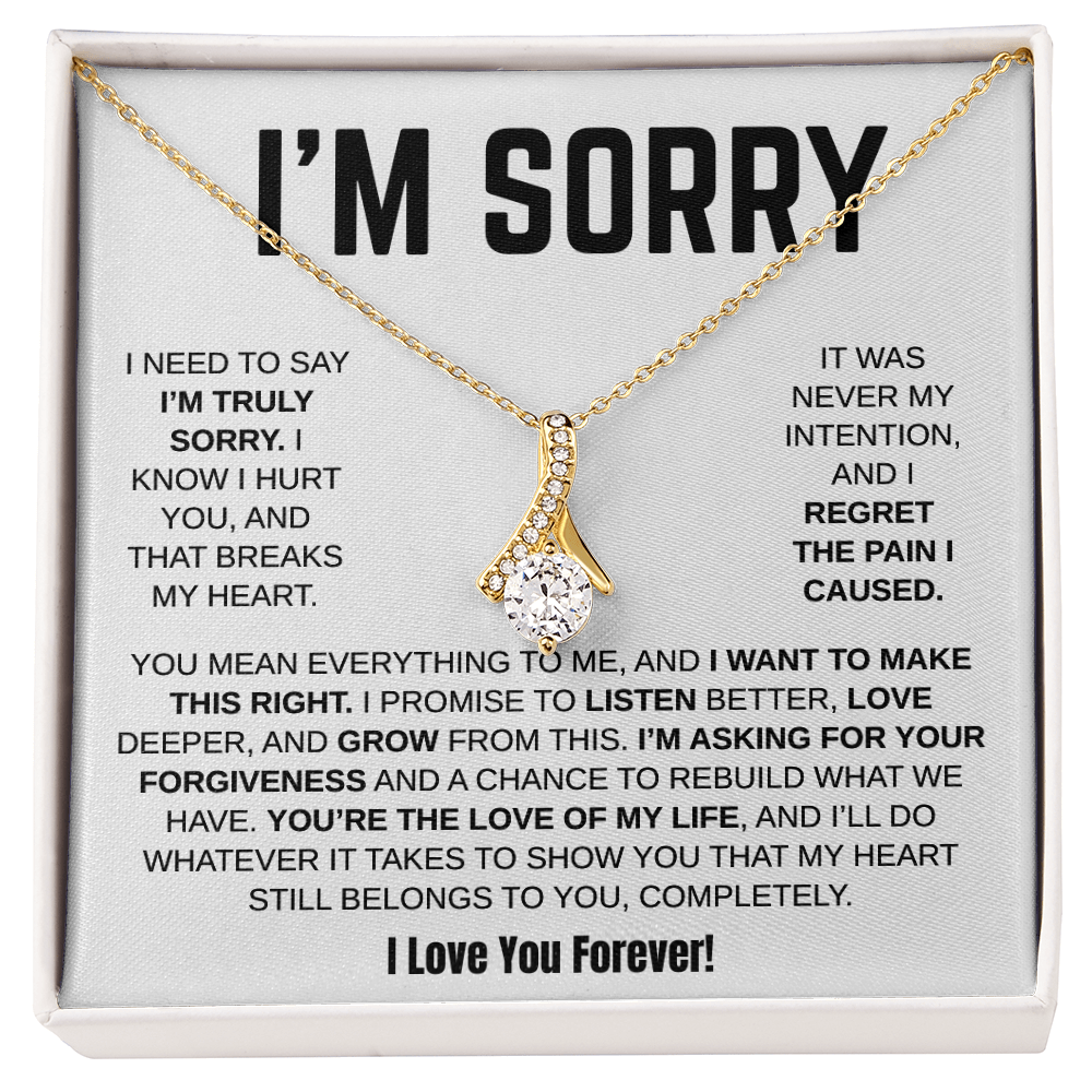 Apology Gift For Her / Alluring Beauty Necklace / I Want To Make This Right