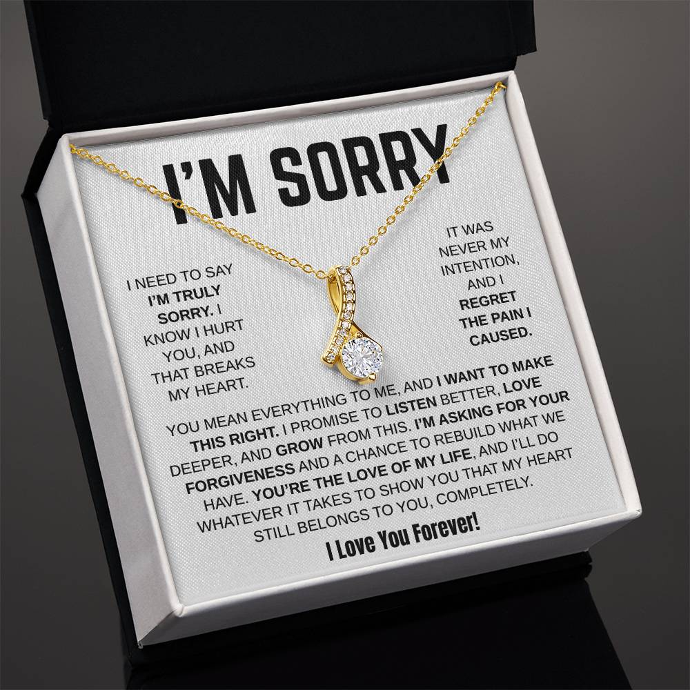 Apology Gift For Her / Alluring Beauty Necklace / I Want To Make This Right