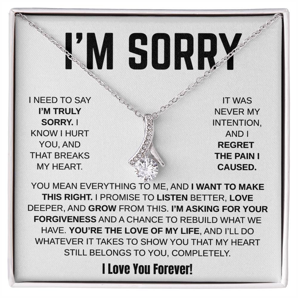 Apology Gift For Her / Alluring Beauty Necklace / I Want To Make This Right