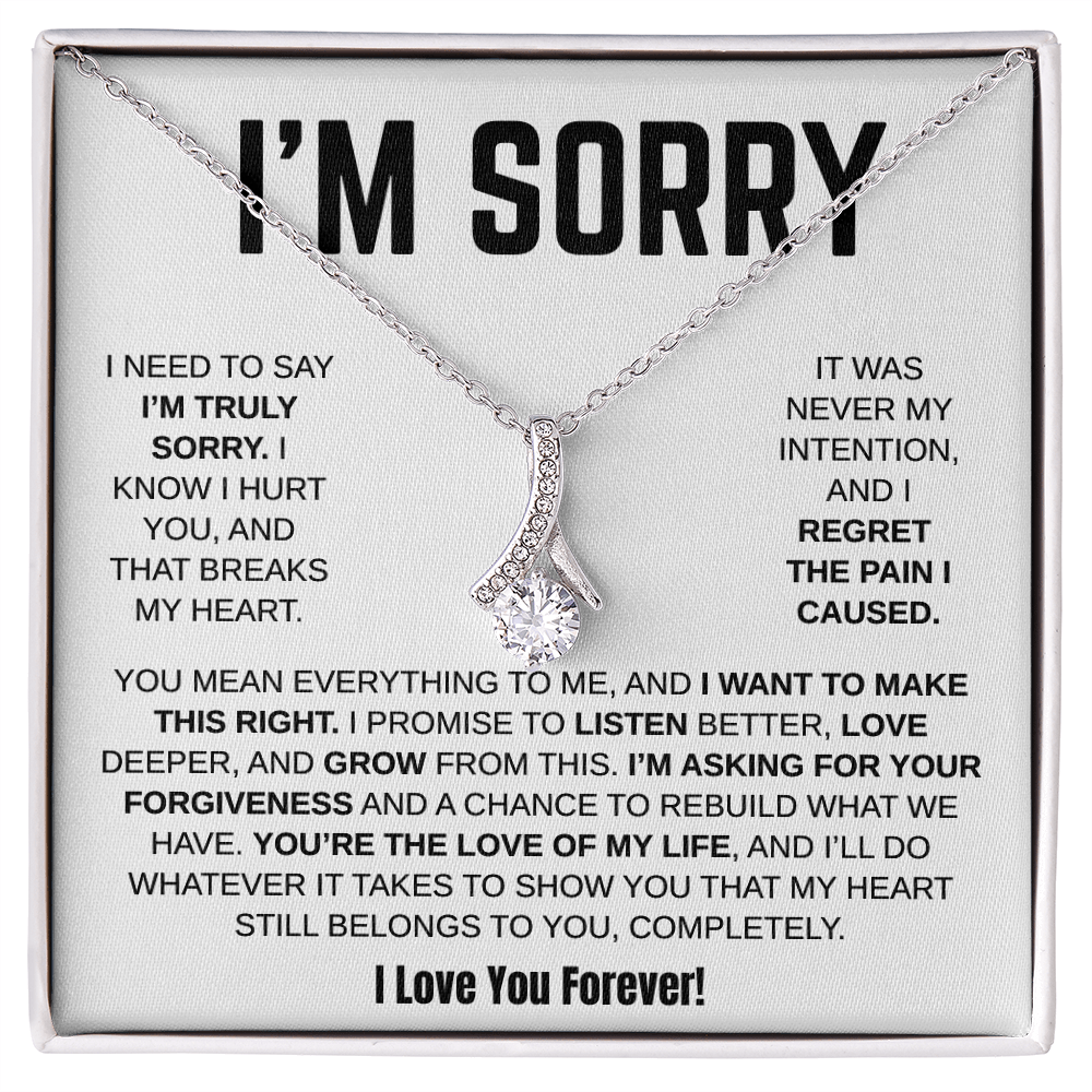 Apology Gift For Her / Alluring Beauty Necklace / I Want To Make This Right