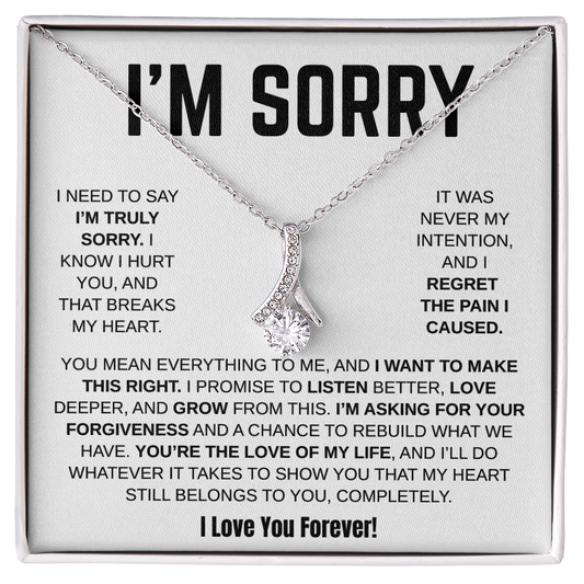 Apology Gift For Her / Alluring Beauty Necklace / I Want To Make This Right