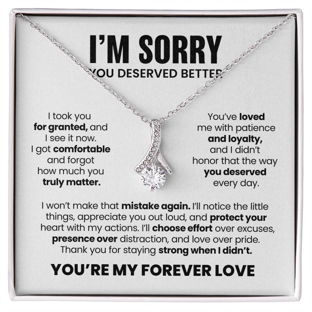 Apology Gift For Her – Alluring Beauty Necklace – You Deserved Better