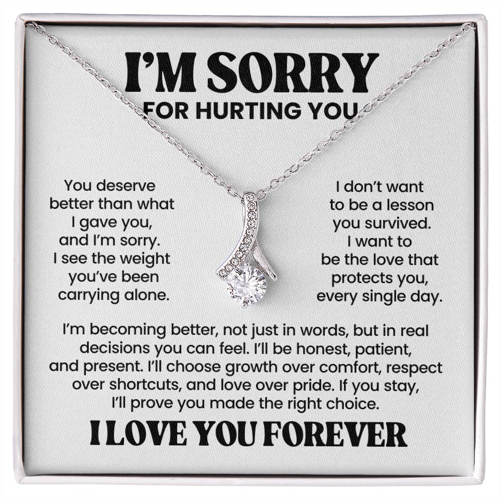 Apology Gift For Her – Alluring Beauty Necklace – I Love You Forever