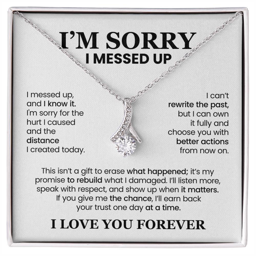 Apology Gift For Her - Alluring Beauty Necklace - I’ll Earn Back Your Trust