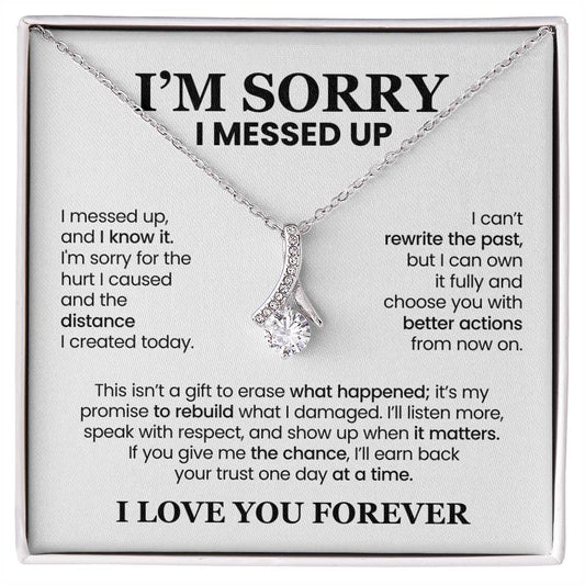 Apology Gift For Her - Alluring Beauty Necklace - I’ll Earn Back Your Trust