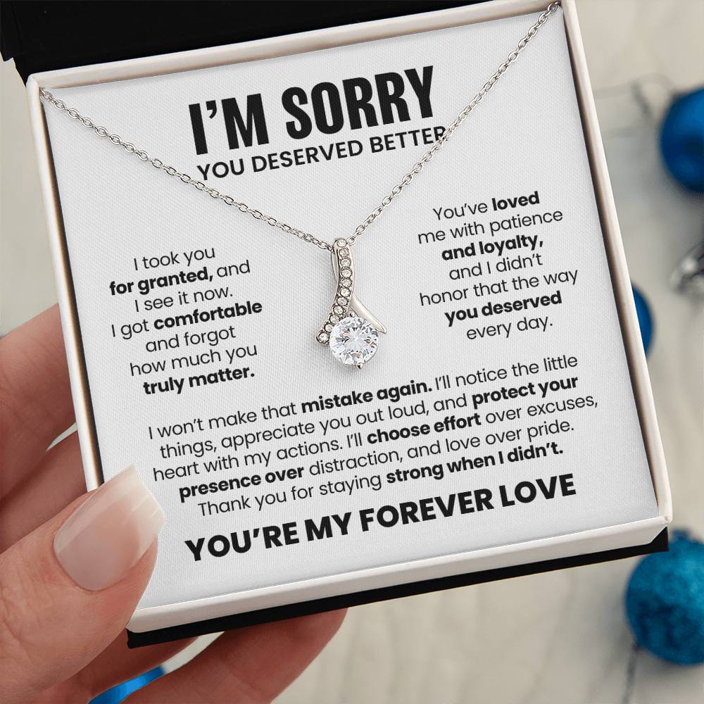 Apology Gift For Her – Alluring Beauty Necklace – You Deserved Better