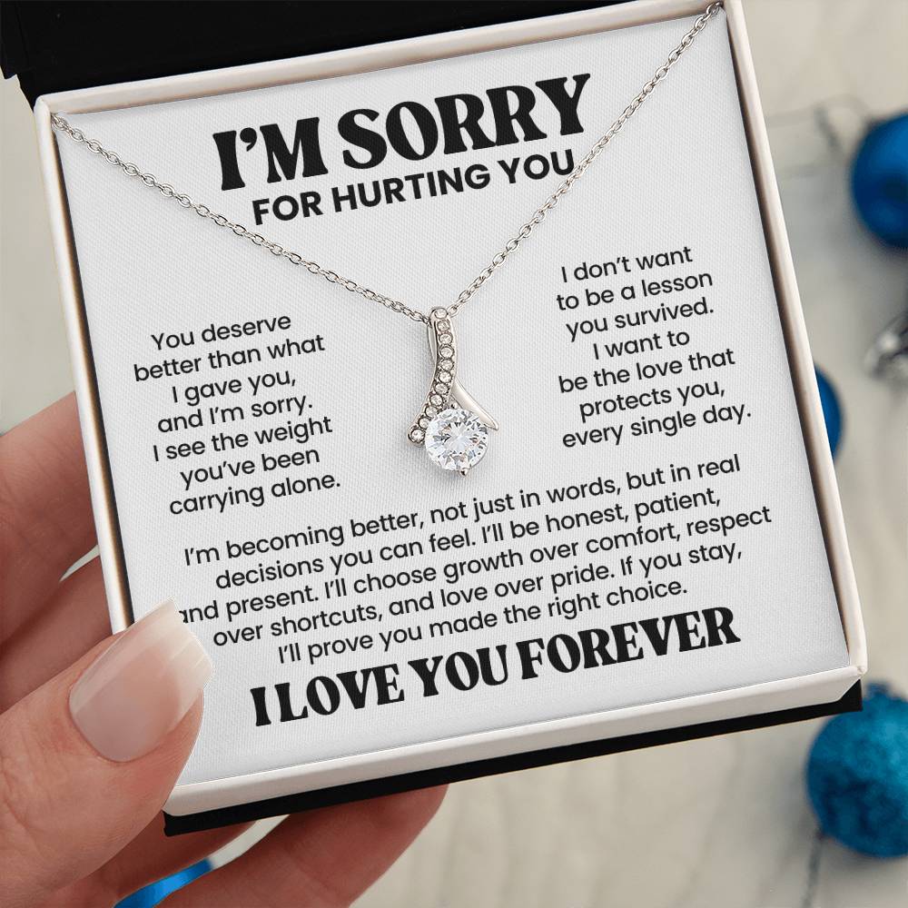 Apology Gift For Her – Alluring Beauty Necklace – I Love You Forever