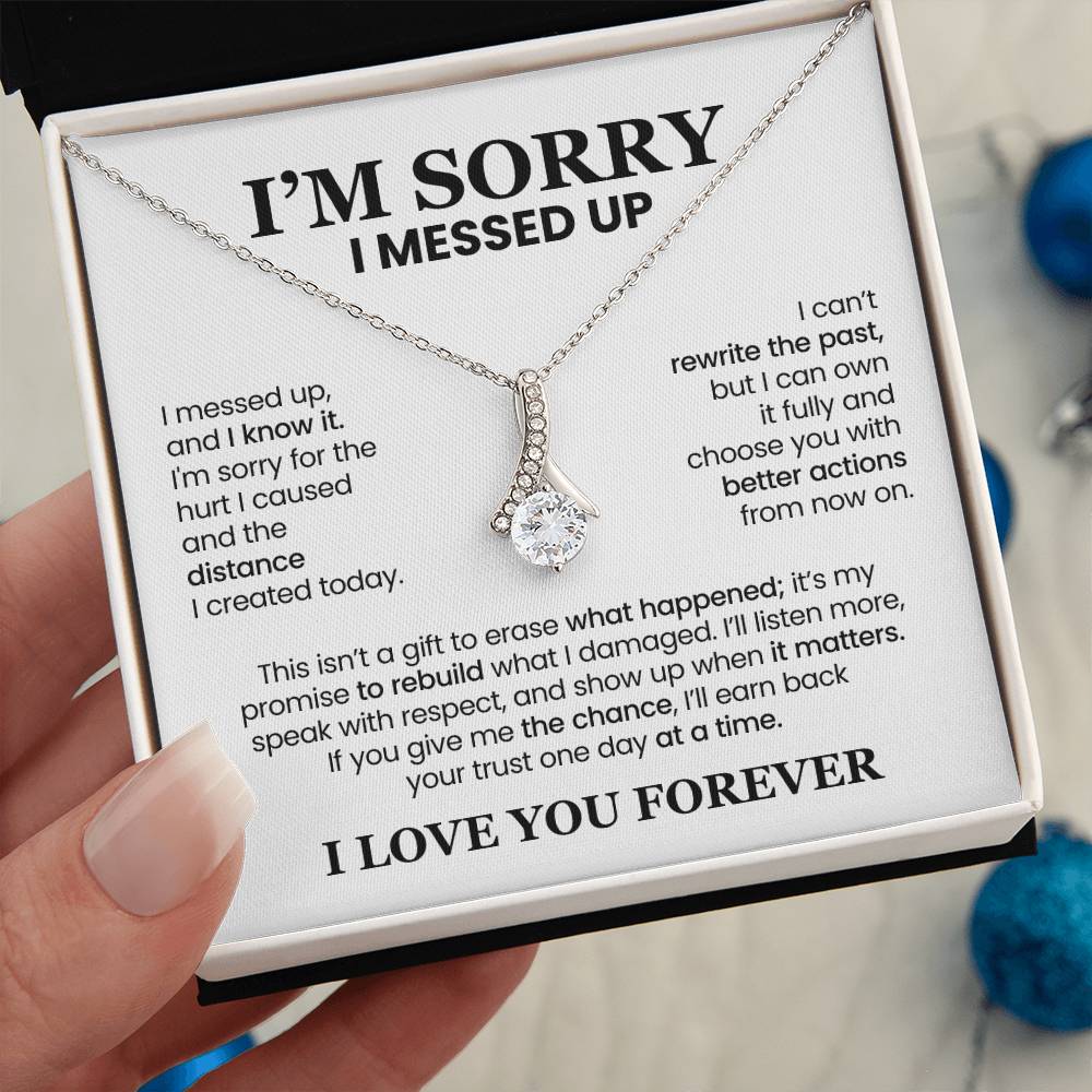 Apology Gift For Her - Alluring Beauty Necklace - I’ll Earn Back Your Trust