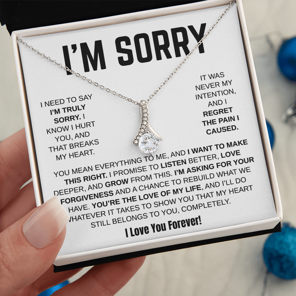 Apology Gift For Her / Alluring Beauty Necklace / I Want To Make This Right