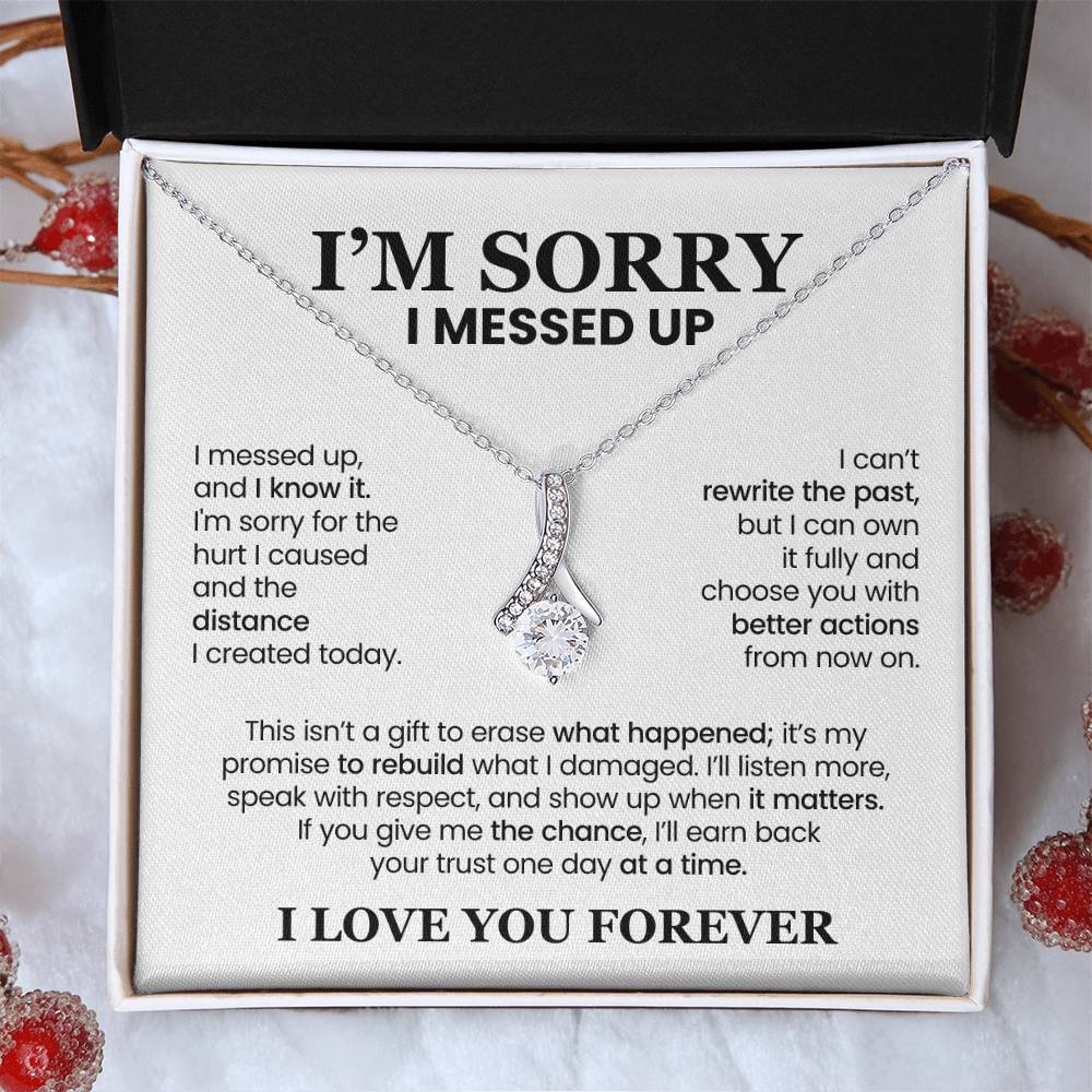Apology Gift For Her - Alluring Beauty Necklace - I’ll Earn Back Your Trust