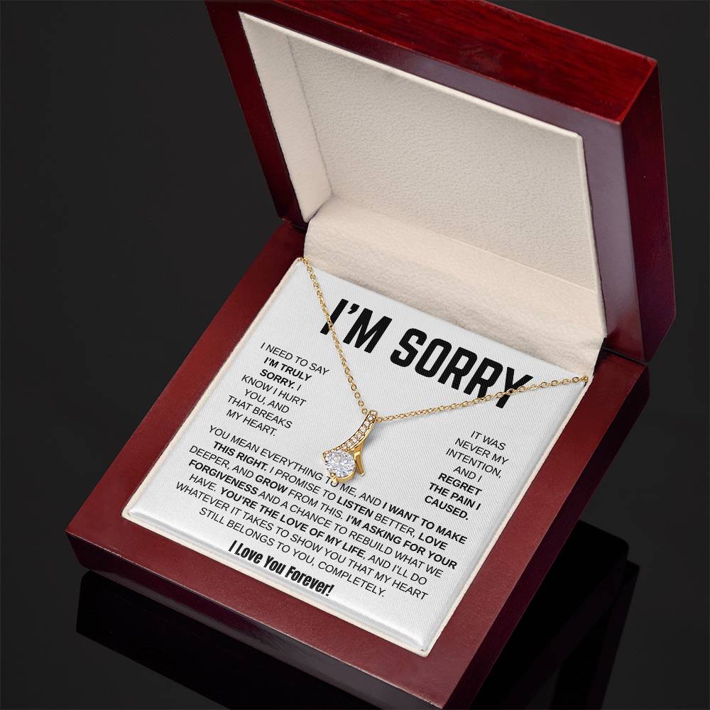 Apology Gift For Her / Alluring Beauty Necklace / I Want To Make This Right