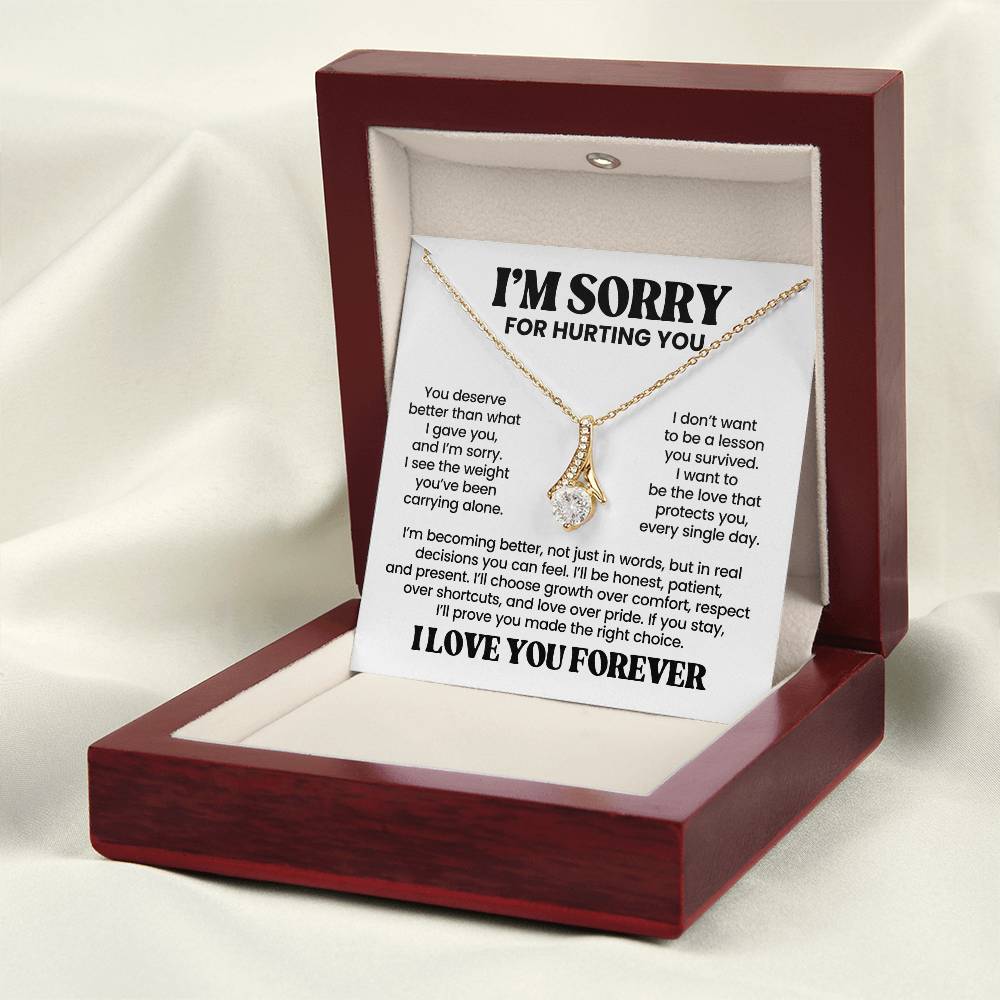 Apology Gift For Her – Alluring Beauty Necklace – I Love You Forever