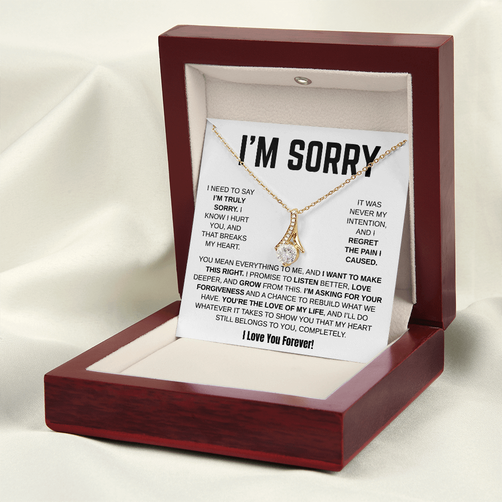 Apology Gift For Her - Alluring Beauty Necklace - I Want To Make This Right.