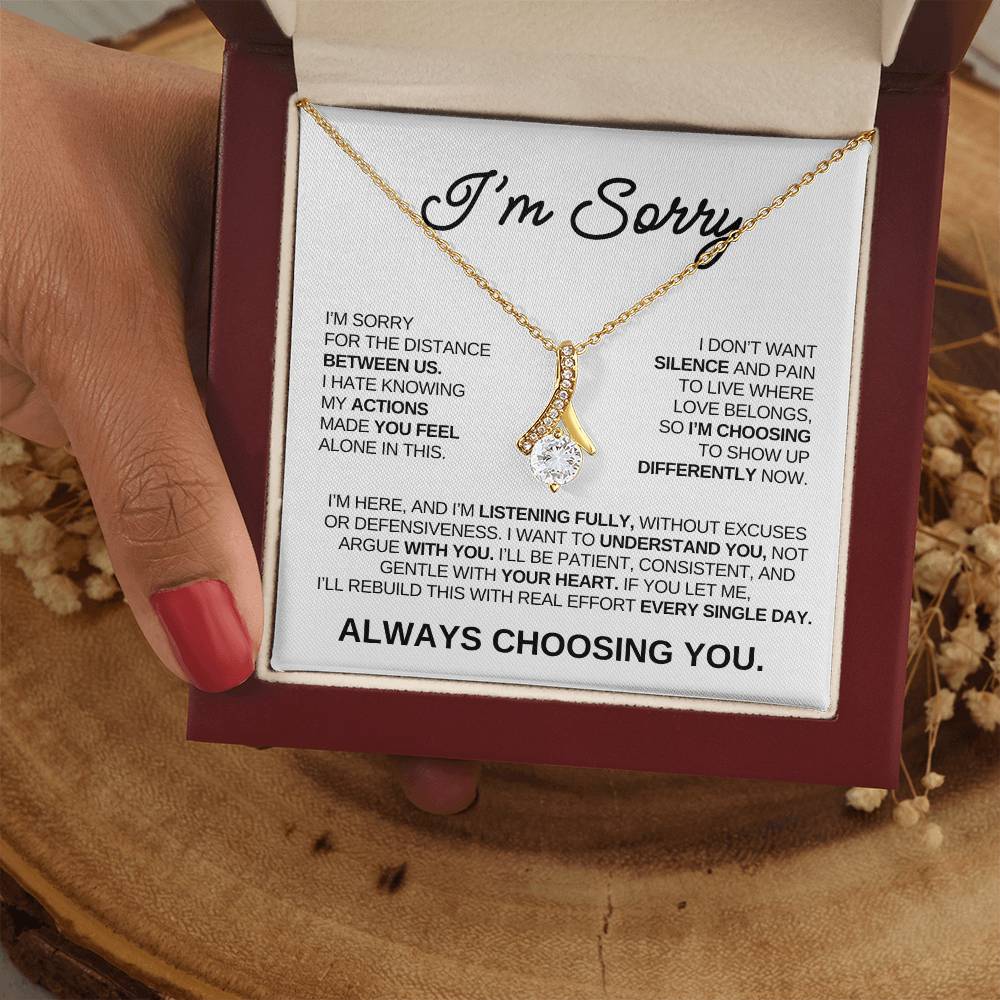 Apology Gift For Her – Alluring Beauty Necklace – Always Choosing You