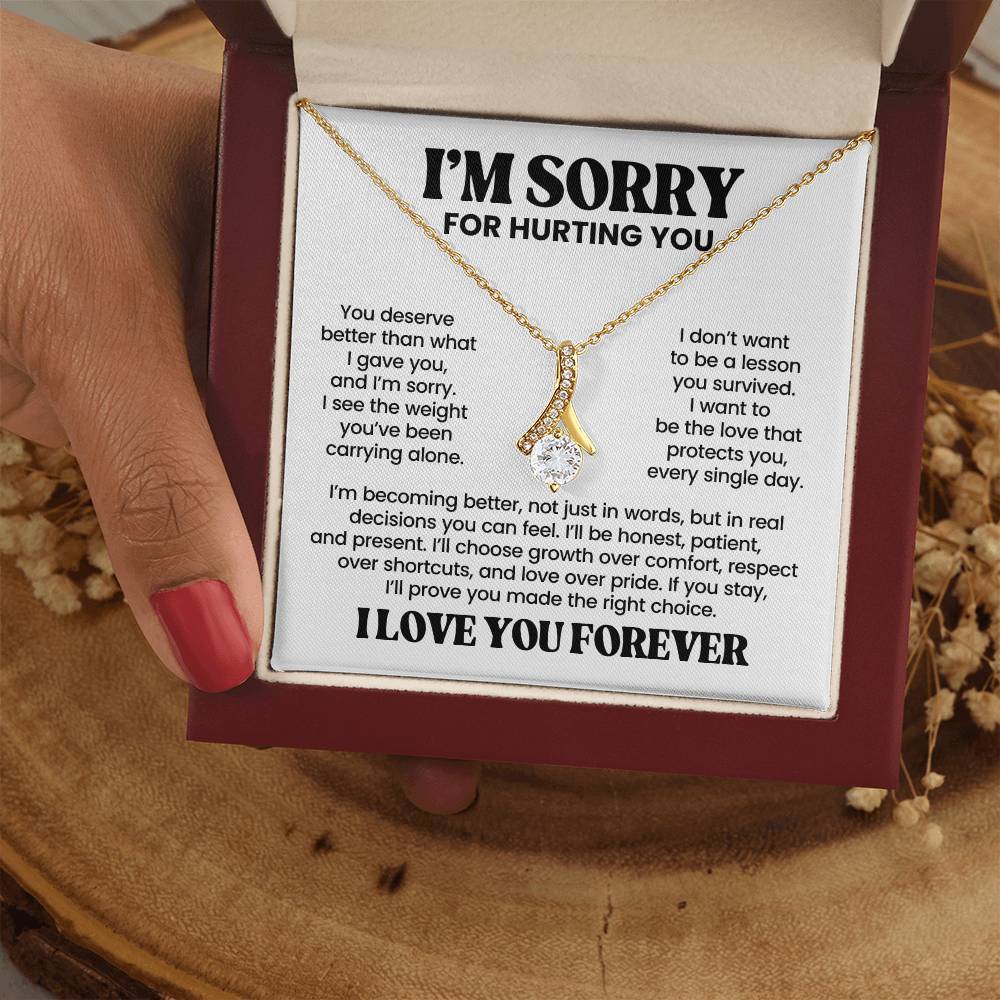 Apology Gift For Her – Alluring Beauty Necklace – I Love You Forever