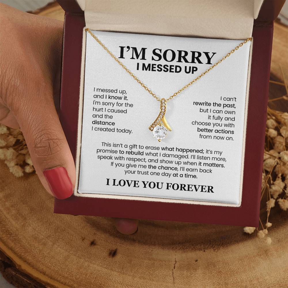 Apology Gift For Her - Alluring Beauty Necklace - I’ll Earn Back Your Trust