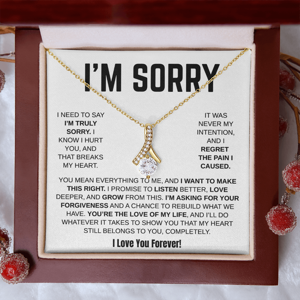 Apology Gift For Her - Alluring Beauty Necklace - I Want To Make This Right.