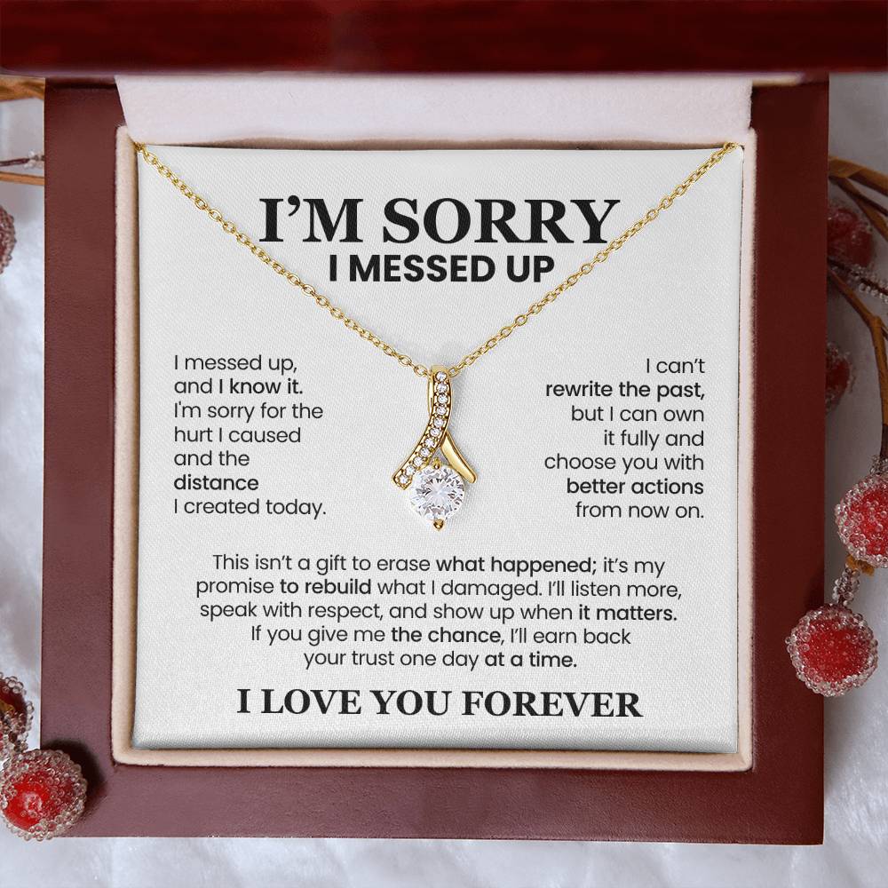 Apology Gift For Her - Alluring Beauty Necklace - I’ll Earn Back Your Trust