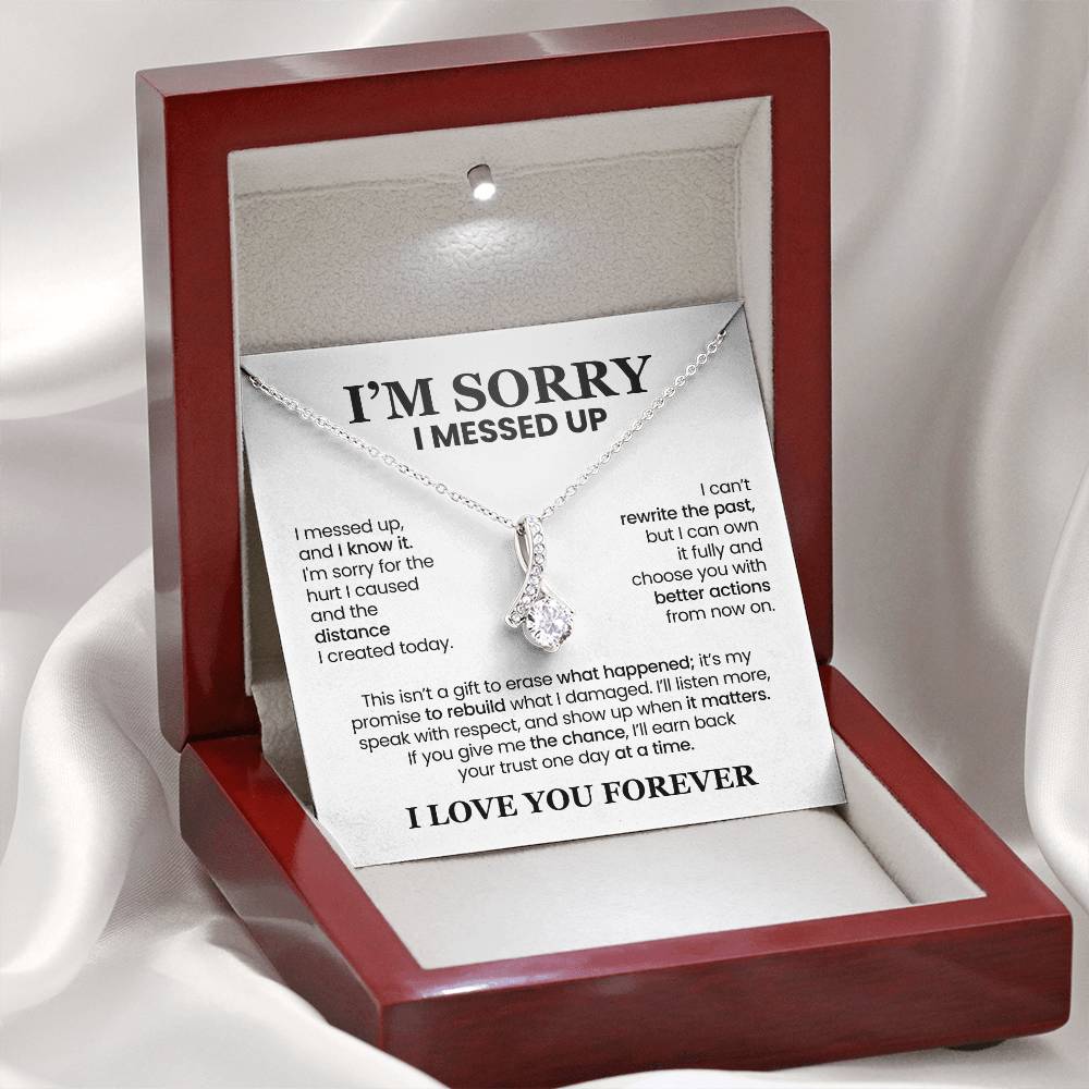 Apology Gift For Her - Alluring Beauty Necklace - I’ll Earn Back Your Trust