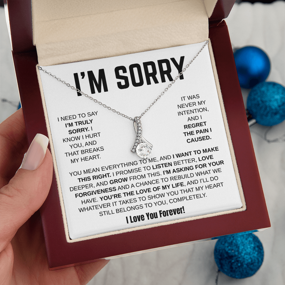 Apology Gift For Her / Alluring Beauty Necklace / I Want To Make This Right