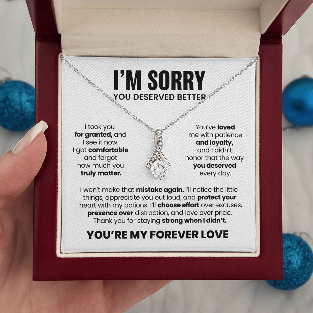 Apology Gift For Her – Alluring Beauty Necklace – You Deserved Better