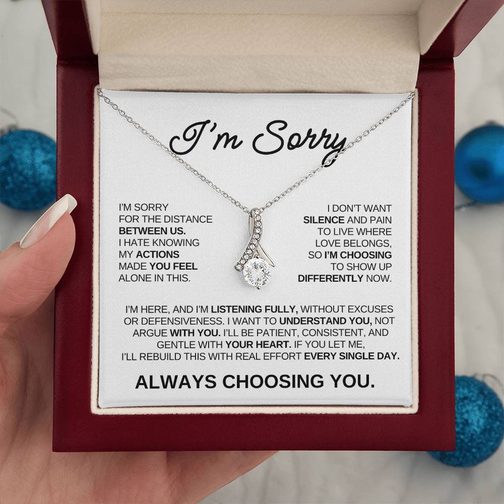 Apology Gift For Her – Alluring Beauty Necklace – Always Choosing You