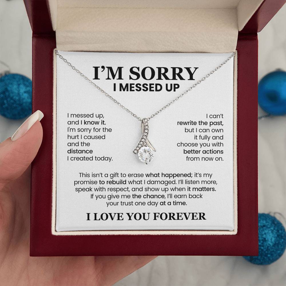 Apology Gift For Her - Alluring Beauty Necklace - I’ll Earn Back Your Trust