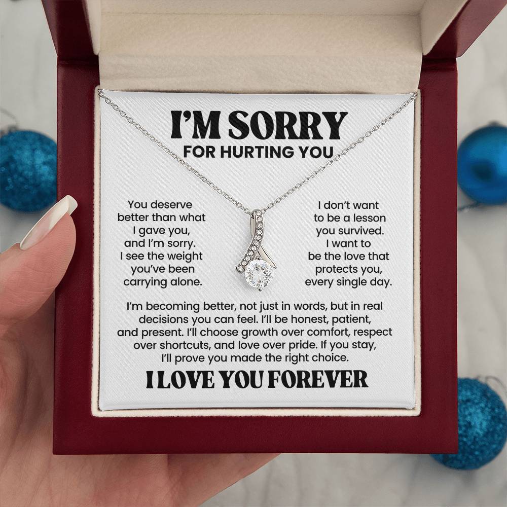 Apology Gift For Her – Alluring Beauty Necklace – I Love You Forever
