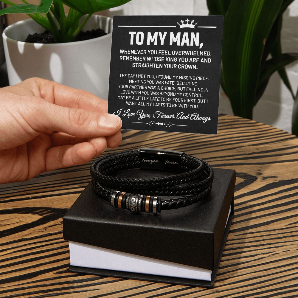 To My Man - "Love You Forever" Bracelet - BB001